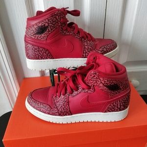 Nike Air Jordan Retro 1 Red Elephant Shoes